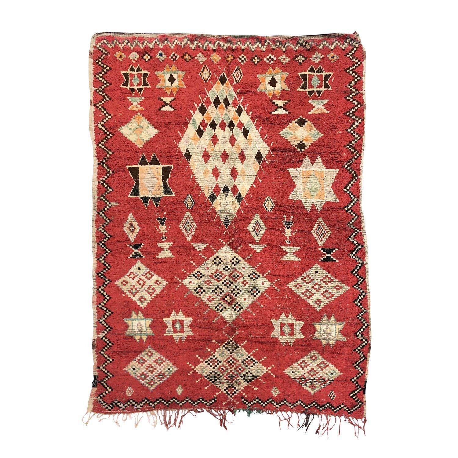 Maroc Tribal Vintage Immouzzer Marmoucha Moroccan Berber Rug