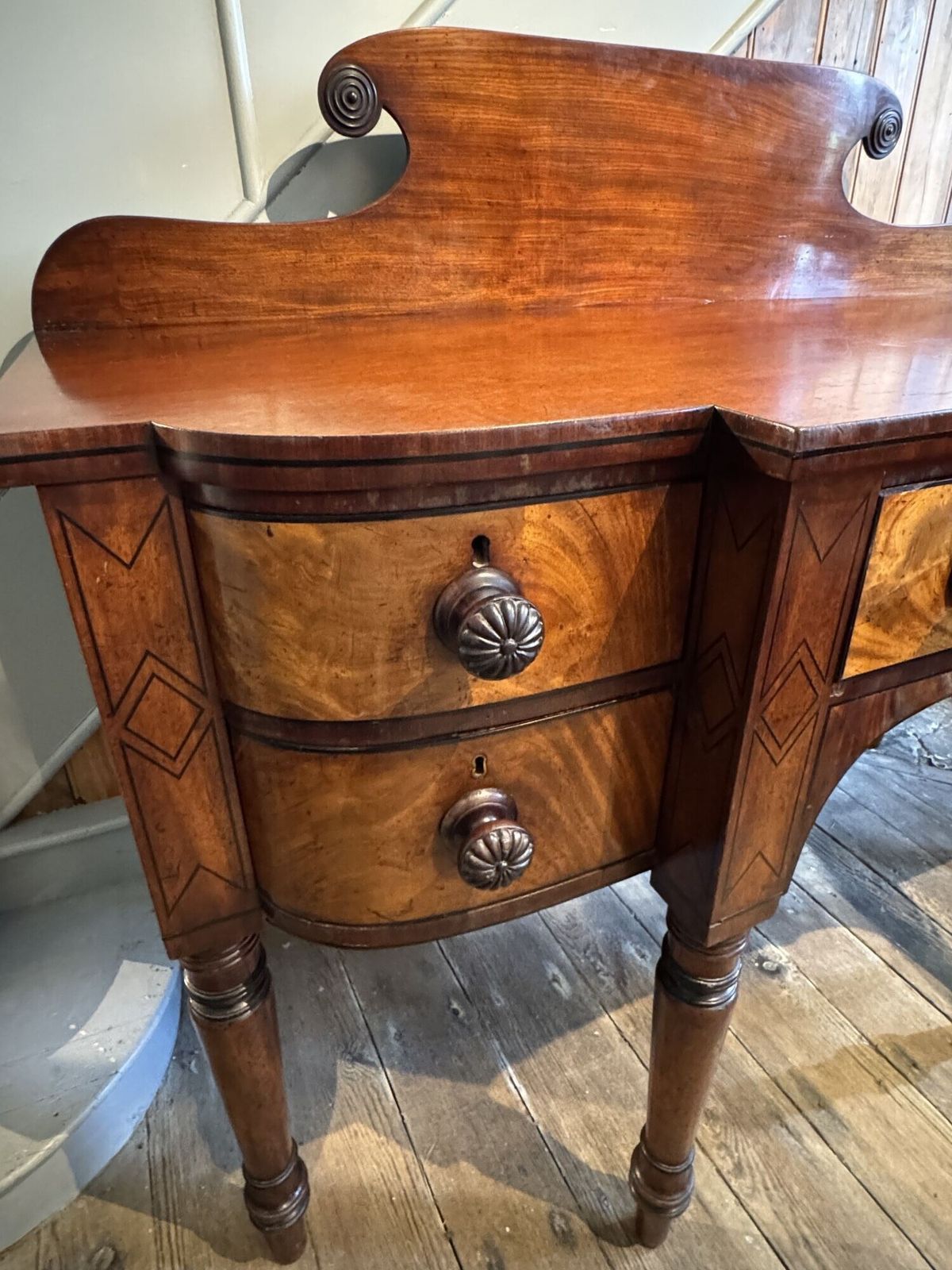 Regency Ebony Strung Mahogany Sideboard Of Small Proportions photo Furniture