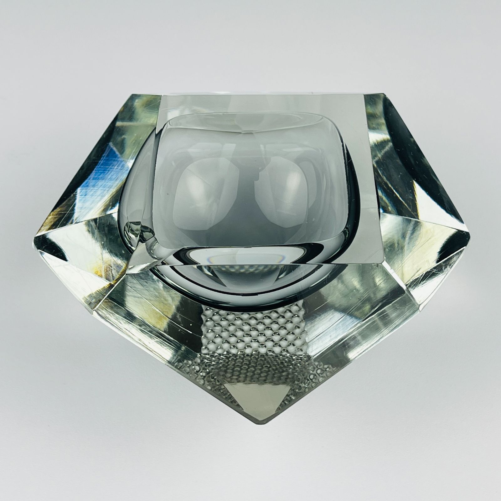 Original Murano Glass Sommerso Ashtray, Italy, 1970s photo buy