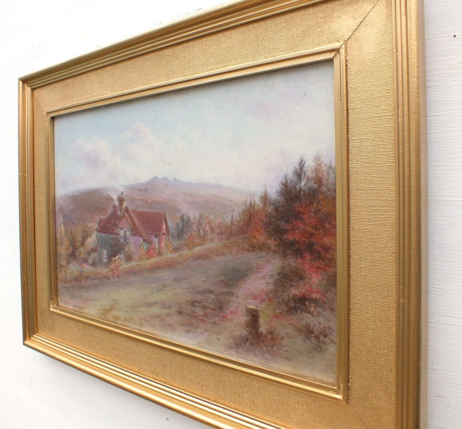 English Landscape Oil Painting Devon Landscape Signed Framed Victorian Original photo buy