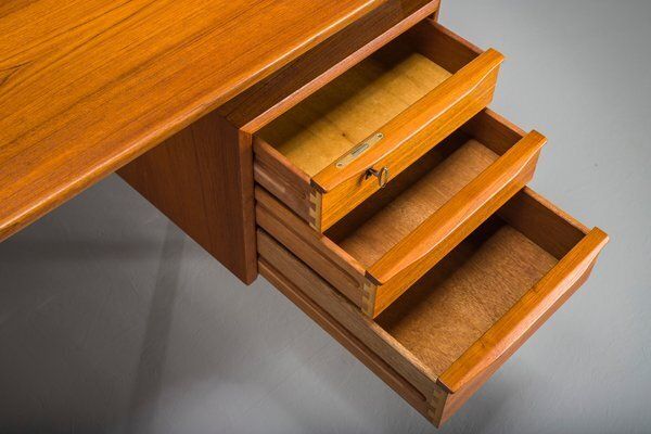 Danish Teak Desk By Peter Lovig Nielsen For Hedensted Mobelfabrik, 1974 photo 2514.0