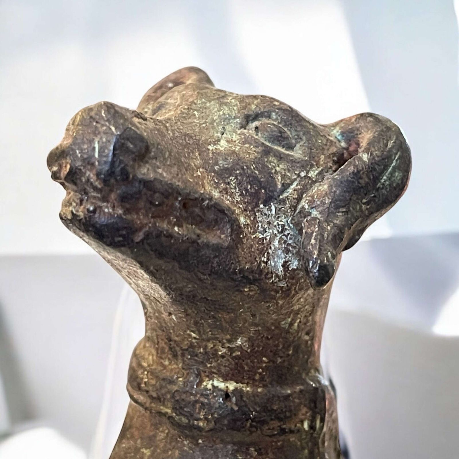 photo for sale Antique Chinese Bronze Han Dynasty Style Dog