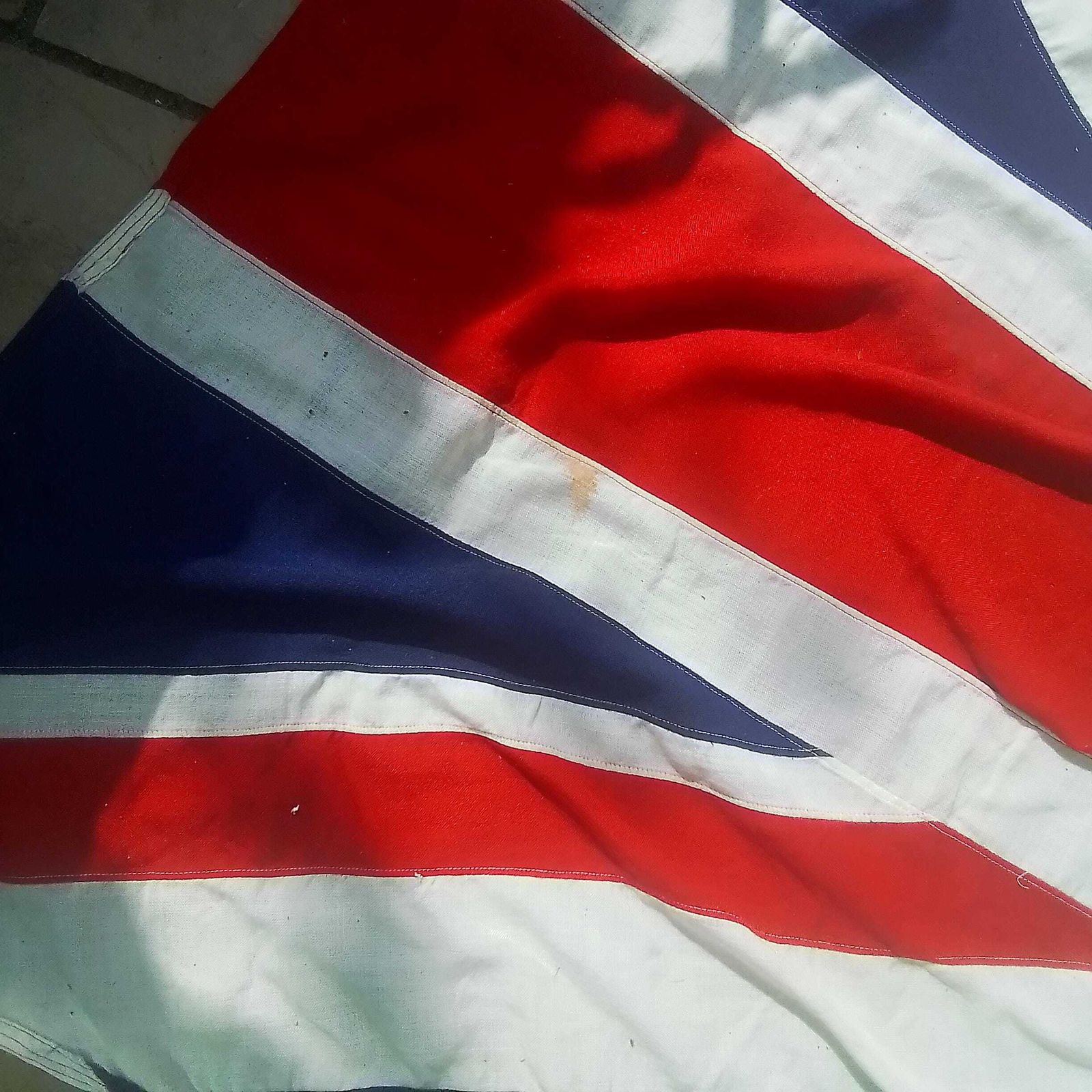 Xl Union Jack Flag, Very Large Union Jack Flag Original Vintage Xl Flag photo vintage
