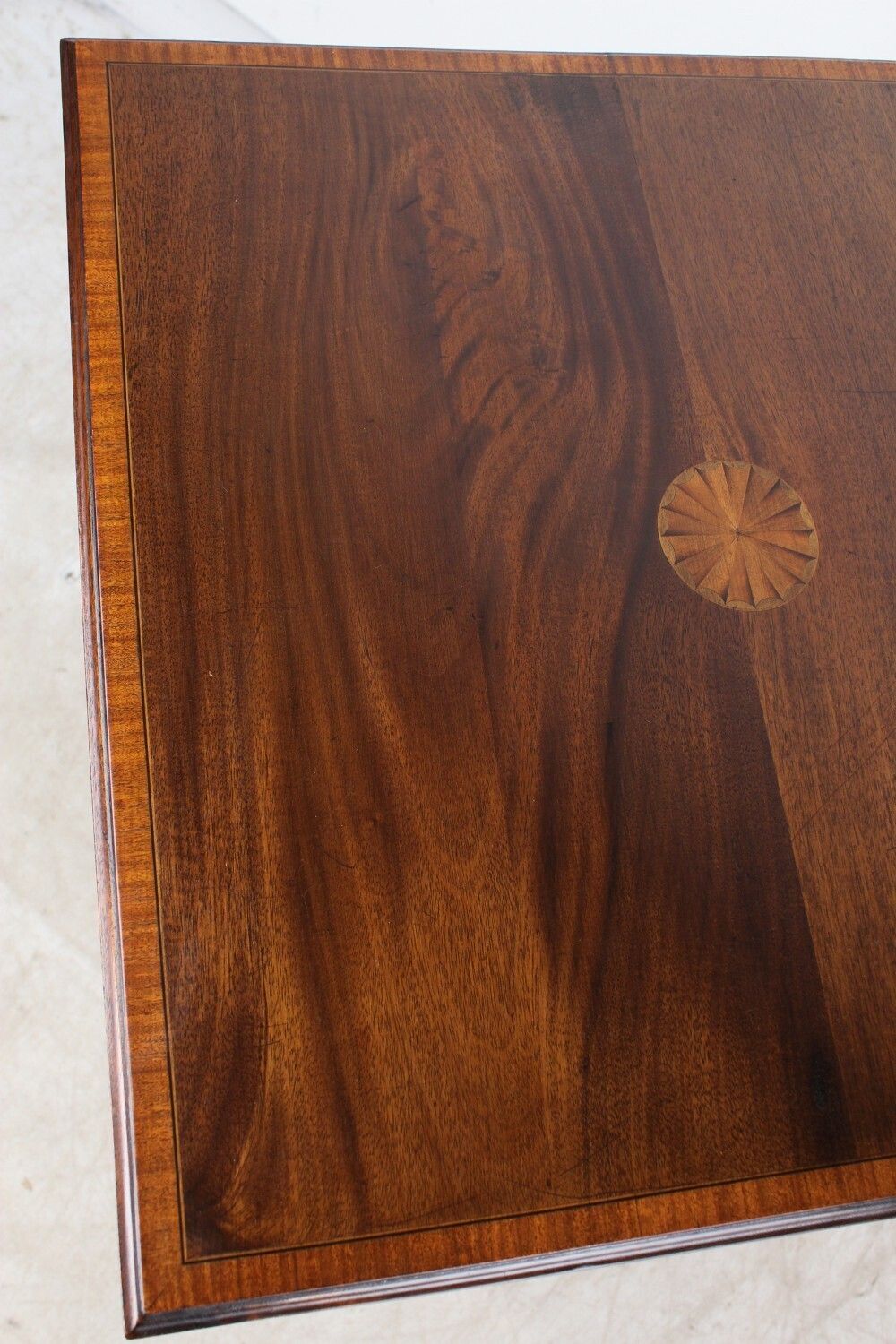 Edwardian Mahogany Inlaid Side Table By Trevor Page & Co photo vintage