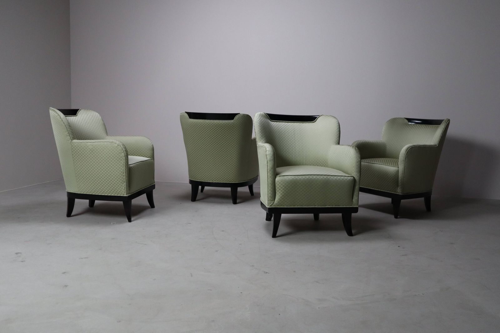 4254.0 Set Of Four Art Deco Armchairs, 1930 1950 photo