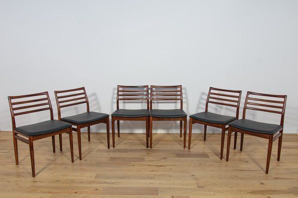 Mid Century Rosewood Dining Chairs By Erling Torvits For Sorø Stolefabrikta, Denmark, 1960s, Set Of 6 photo furniture