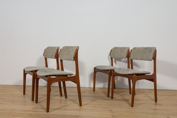 Mid Century Model 49 Dining Chairs In Teak By Erik Buch For Odense Machine Gunning, 1960s, Set Of 4 photo vinterior