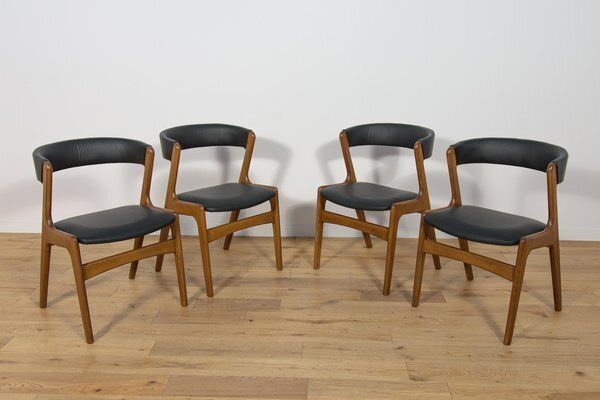 Mid Century Modern Danish Dining Chairs, 1960s, Set Of 4