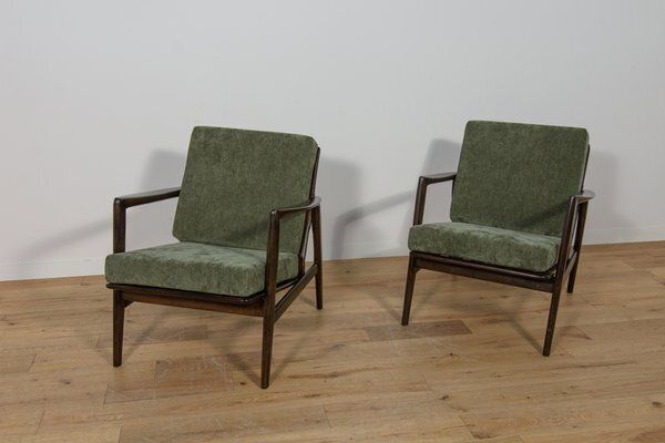 Set Of Model 300 139 Armchairs From Swarzędz Furniture Factory, 1960s photo furniture