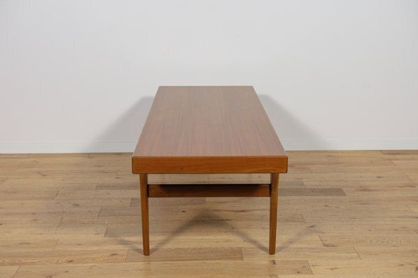 Mid Century Teak Coffee Table By Johannes Andersen For Cfc Silkeborg, Denmark, 1960s photo vintage