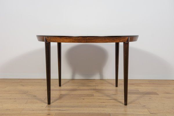 Mid Century Round Rosewood Dining Table Model 71 By Severin Hansen For Haslev Møbelsnedkeri, 1960s photo buy
