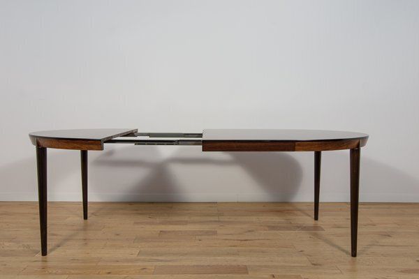 photo for sale Mid Century Round Rosewood Dining Table Model 71 By Severin Hansen For Haslev Møbelsnedkeri, 1960s