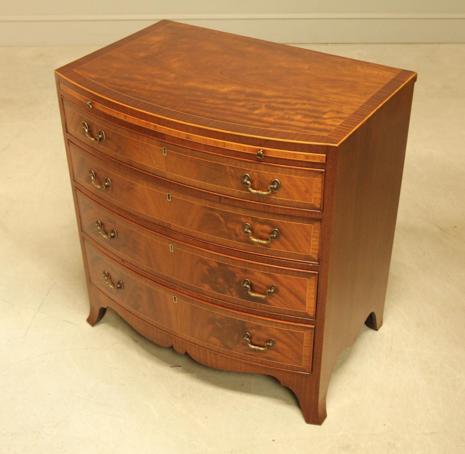 Early 20th Century Mahogany Bow Front Chest Of Drawers photo buy