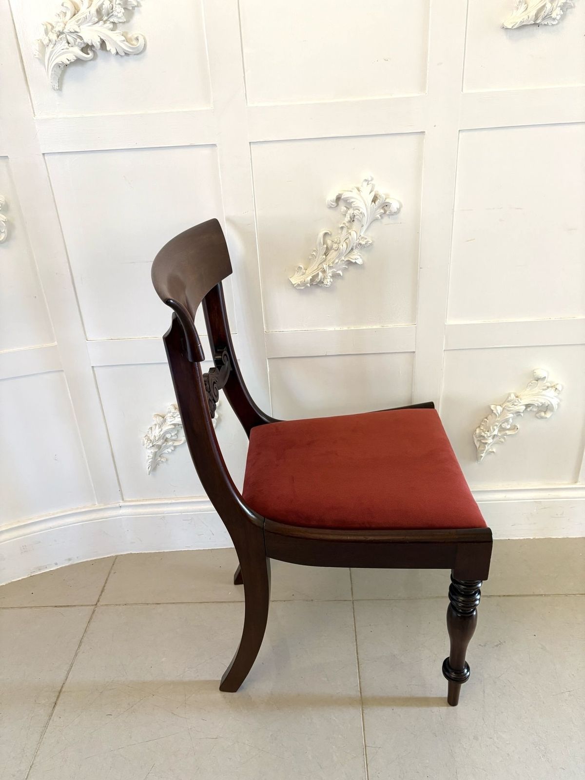 Set Of 8 Antique 19th Century Quality Mahogany Dining Chairs photo buy