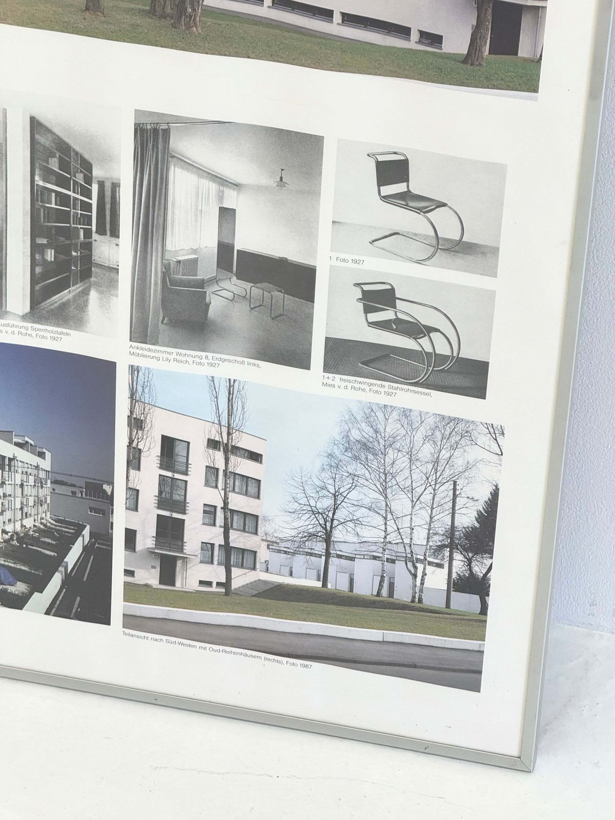 Framed Poster Weissenhofsiedlung Stuttgart 1927 Ludwig Mies Van Der Rohe photo Art