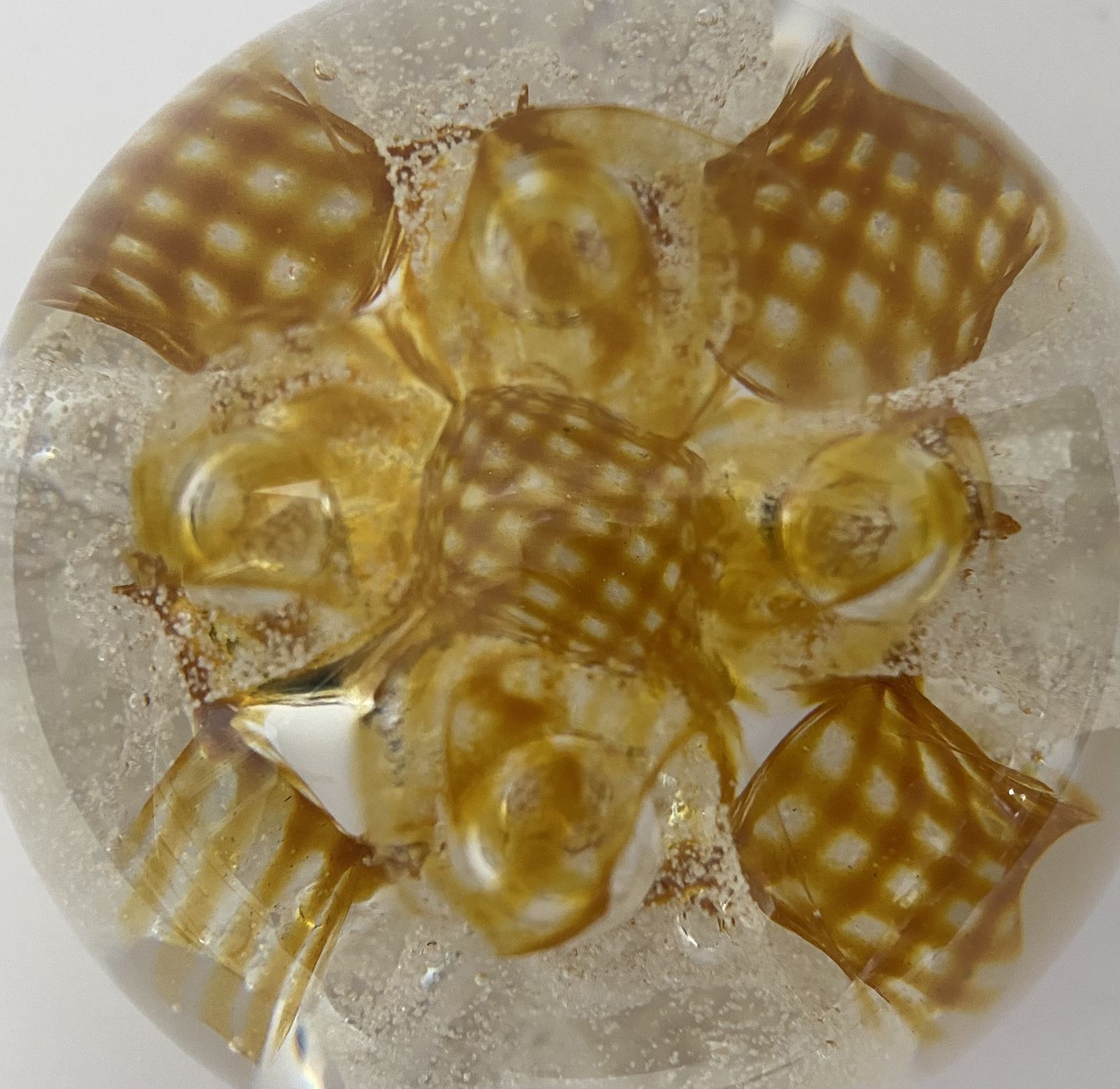 photo for sale Caithness, ‘Congratulations’, Scottish Art Glass Paperweight By Margot Thompson