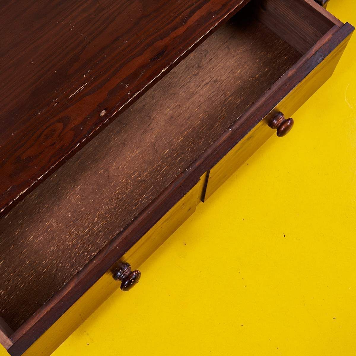 Pair Of 60s Solid Wood Bookcases photo vintage