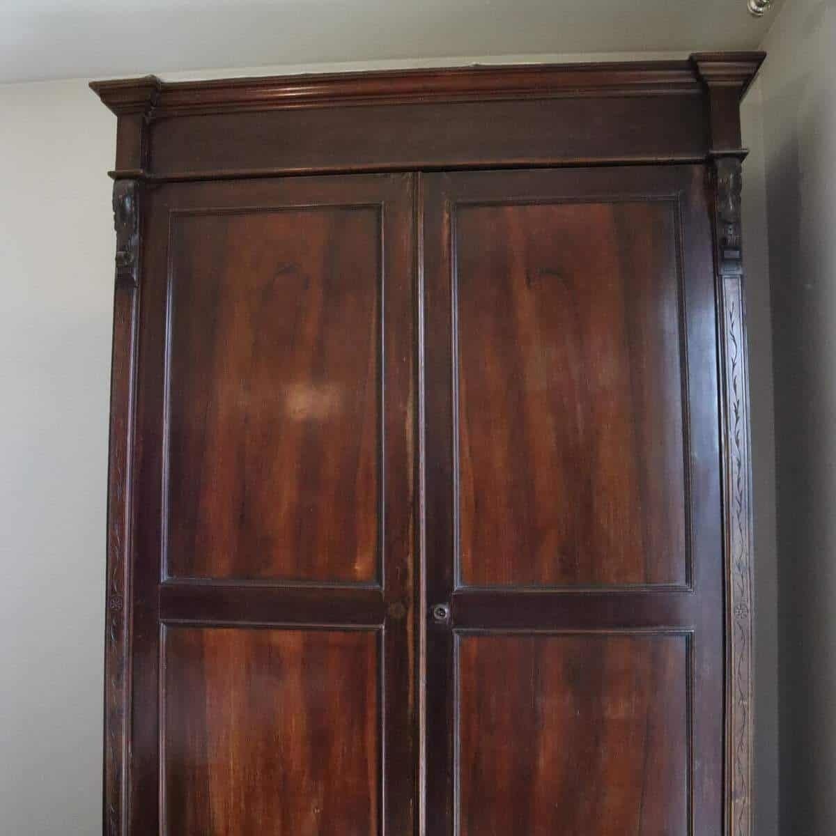 Large Vintage Wooden Closet photo Furniture
