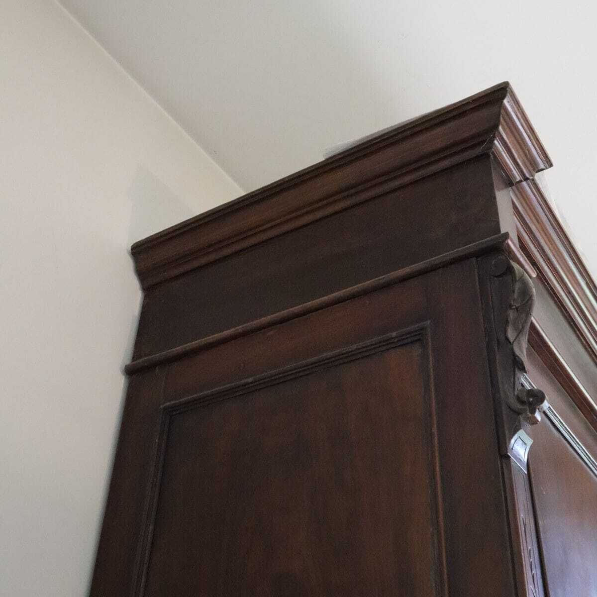 Large Vintage Wooden Closet photo vinterior
