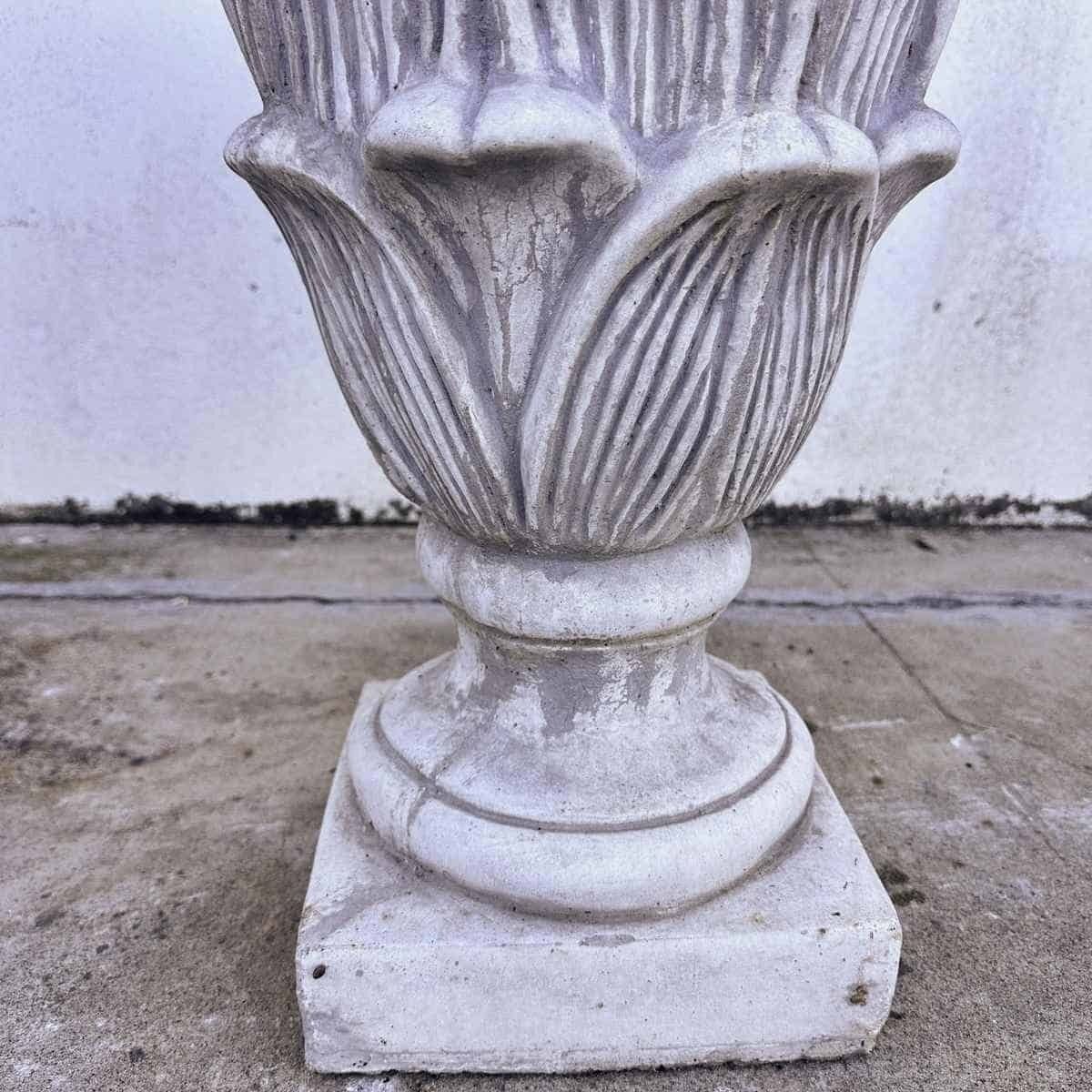 Twin Planters With Intricate Detailing, Perfect For Creating Symmetry And Beauty In The Garden. photo Home Decor