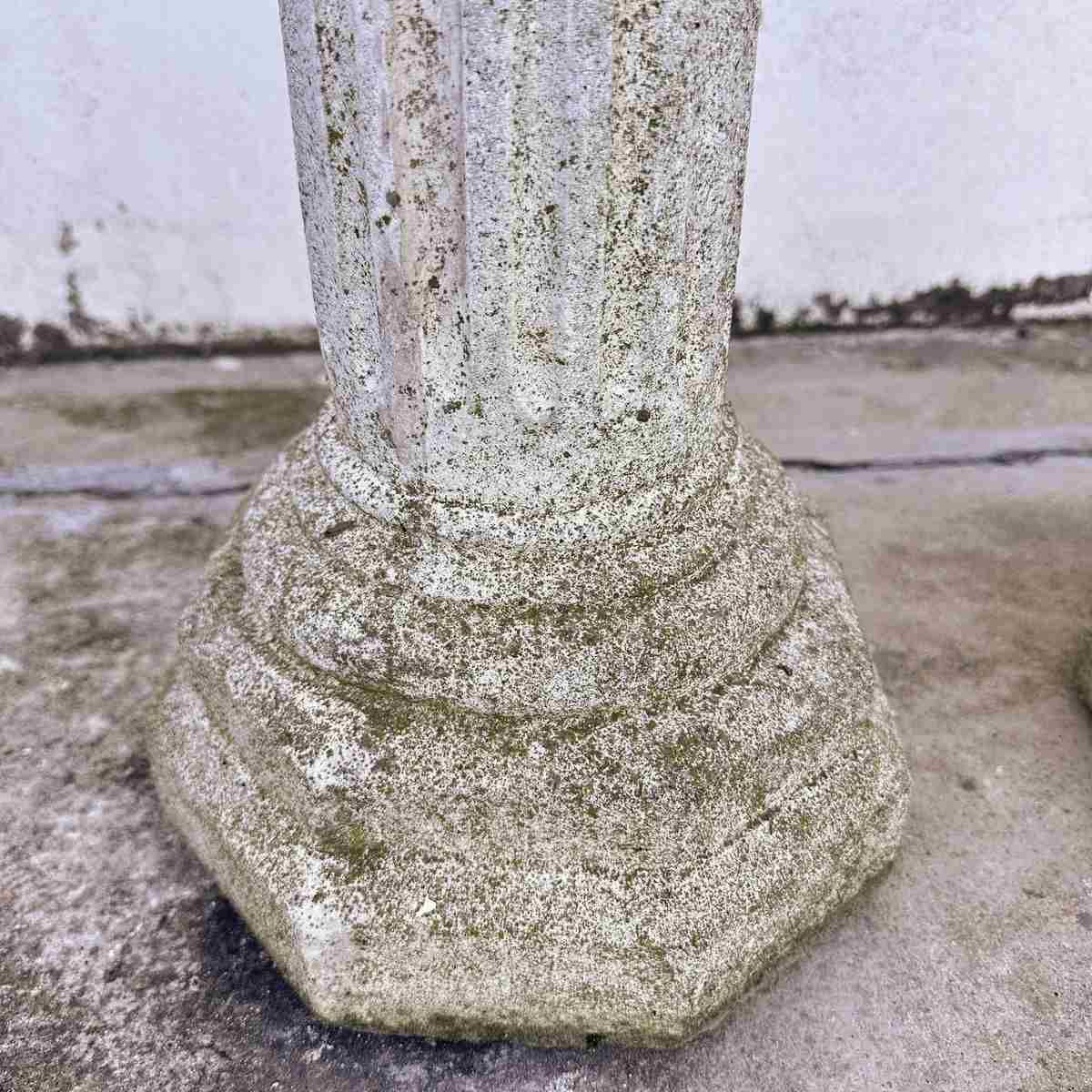 Pair Of Classic Twin Stone Columns, Perfect For Roman Style Entrances Or Gardens. photo for sale