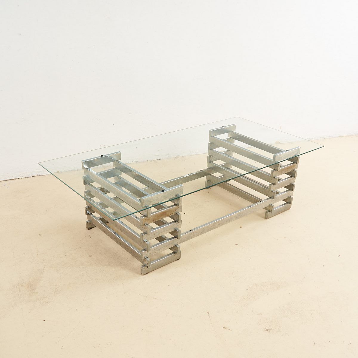 Designer Coffee Table With Chrome Base photo furniture