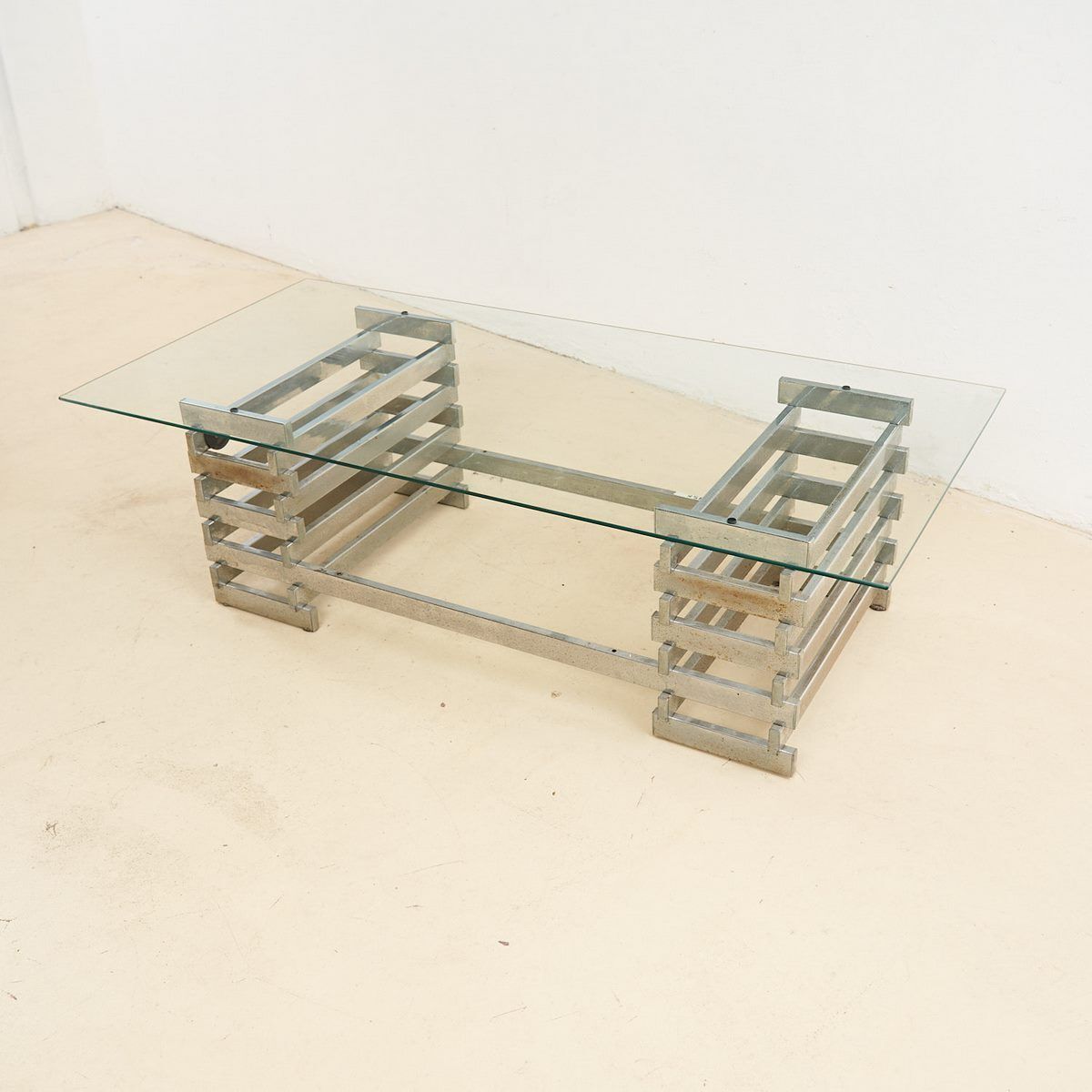 Designer Coffee Table With Chrome Base photo Furniture
