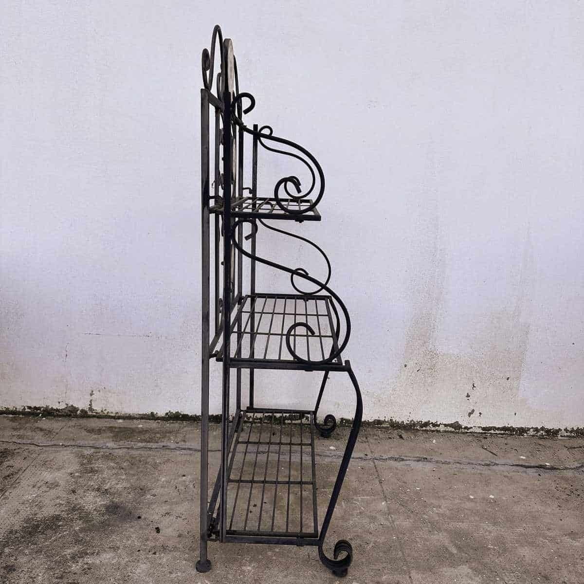Iron Shelf With Mosaic Patterns, An Artistic Piece To Embellish Your Spaces. photo vinterior