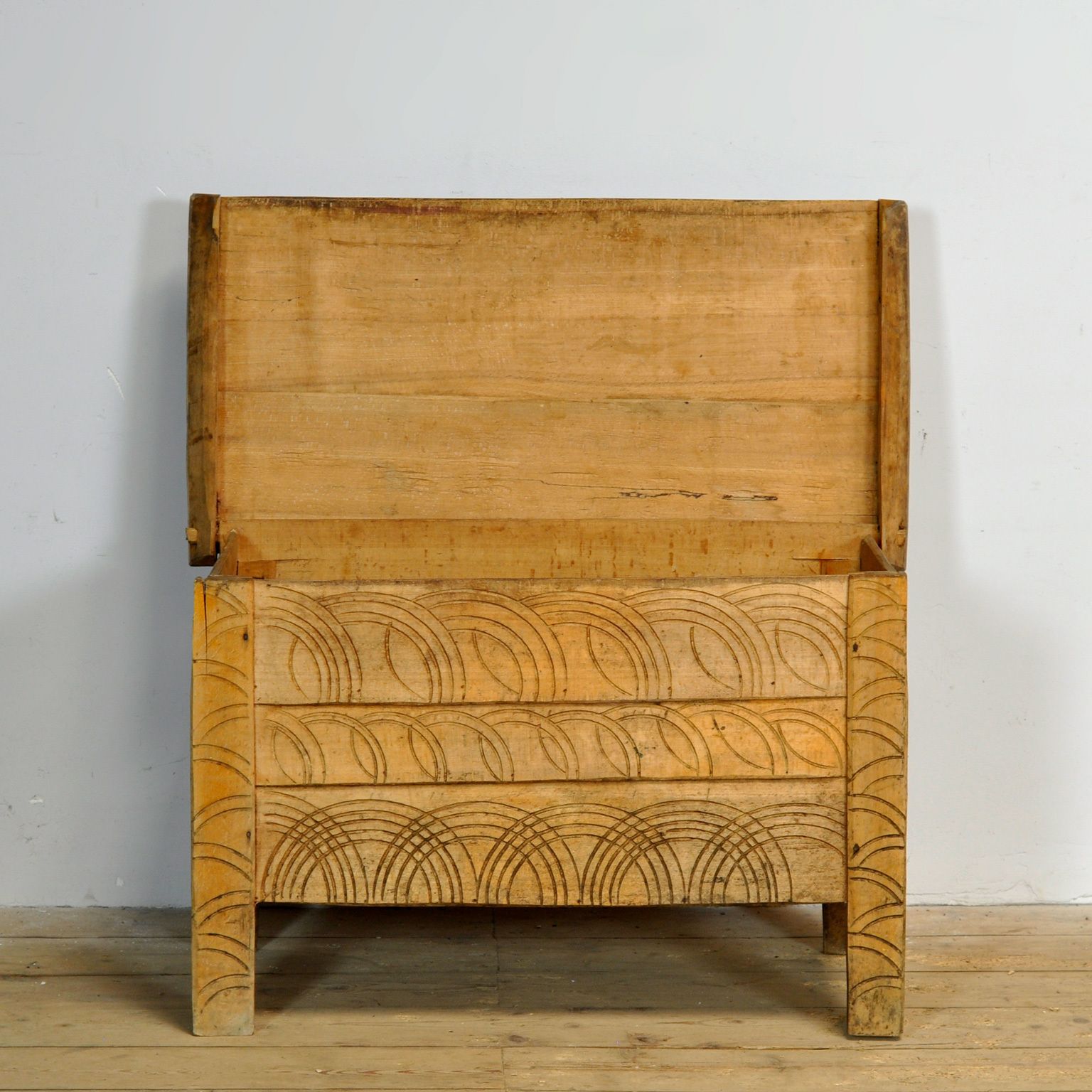 Furniture Antique Shepherd’s Chest, 1850’s photo