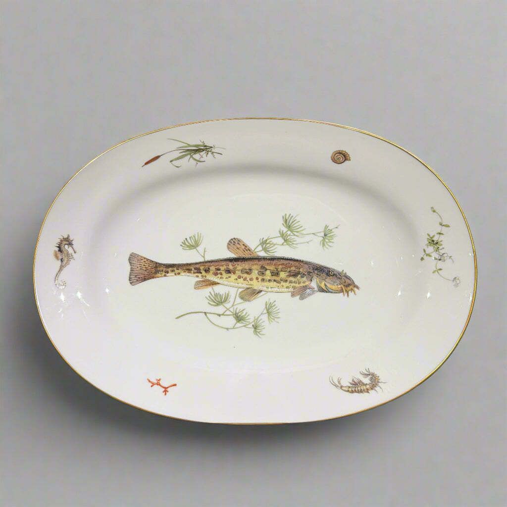 Richard Ginori Quenelle Pattern Seven Piece Fish Service