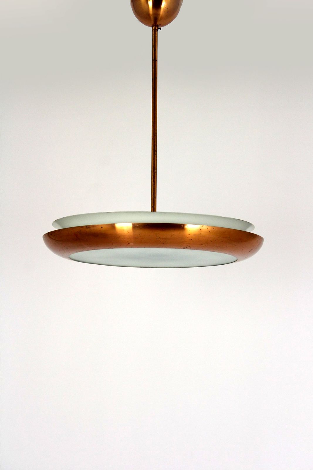 Bauhaus Ufo Pendant Lamp By Josef Hurka For Napako, 1930s