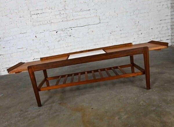 Scandinavian Style Teak Extendable Coffee Table By Remploy 1960s photo vintage