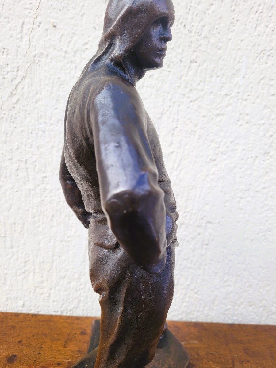 photo for sale C Meunier, The Stevedore Of The Port Of Antwerp, Signed Bronze, 19th Century
