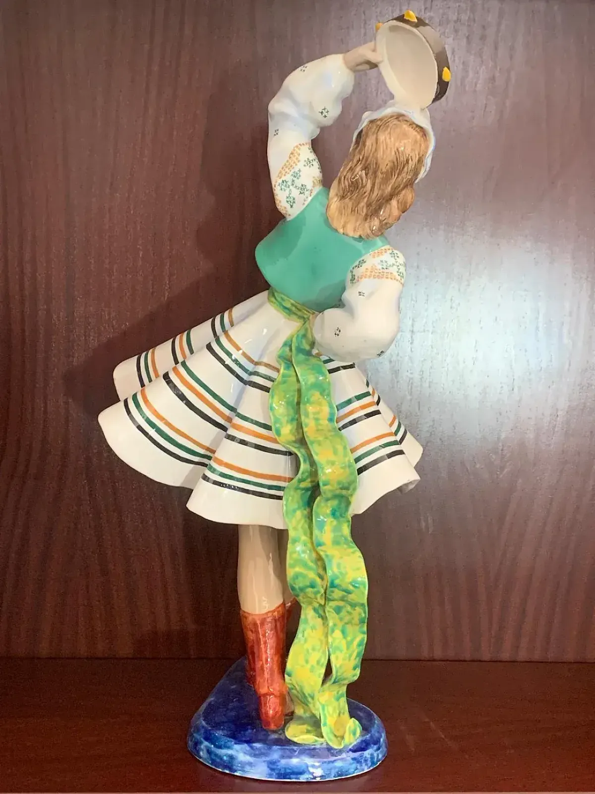 Ceramic Figure Of A Dancing Girl From Le Bertetti, 1940s photo buy