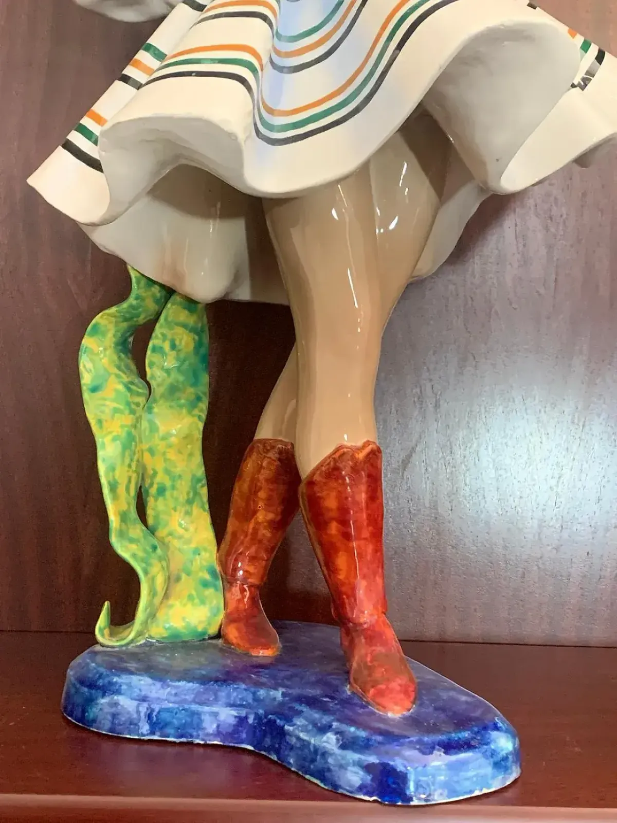 photo for sale Ceramic Figure Of A Dancing Girl From Le Bertetti, 1940s