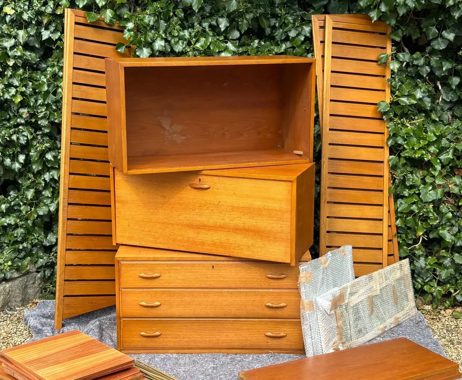 Vintage Staples Ladderax Modular Shelving Unit photo for sale