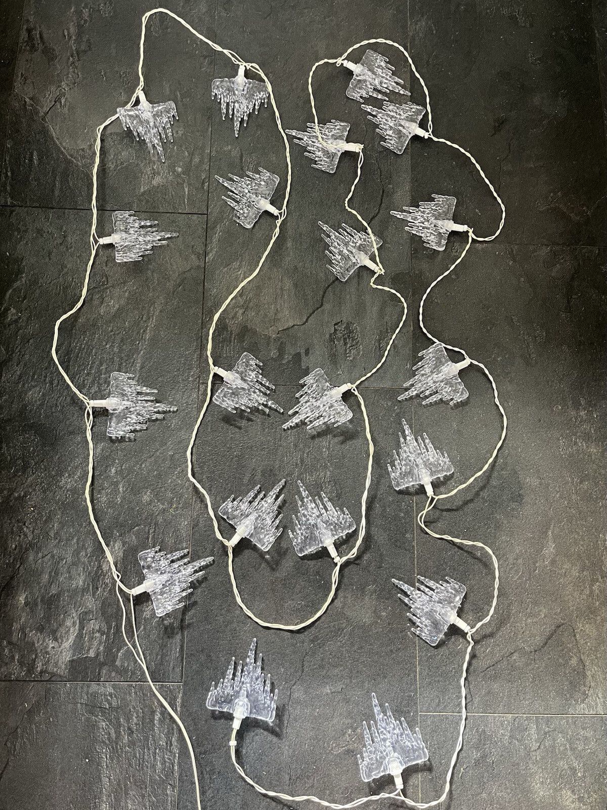 20 Vintage Hanging Melting Icicle Christmas Tree Fairy Lights Xmas Decorations photo buy
