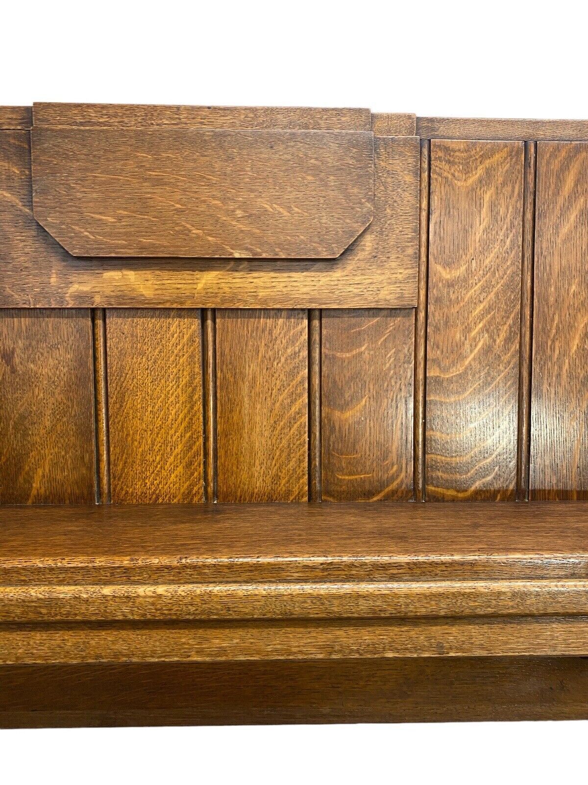 Art Deco 20 30s Antique Solid Oak Fire Surround Overmantle Period Fireplace Wood photo buy