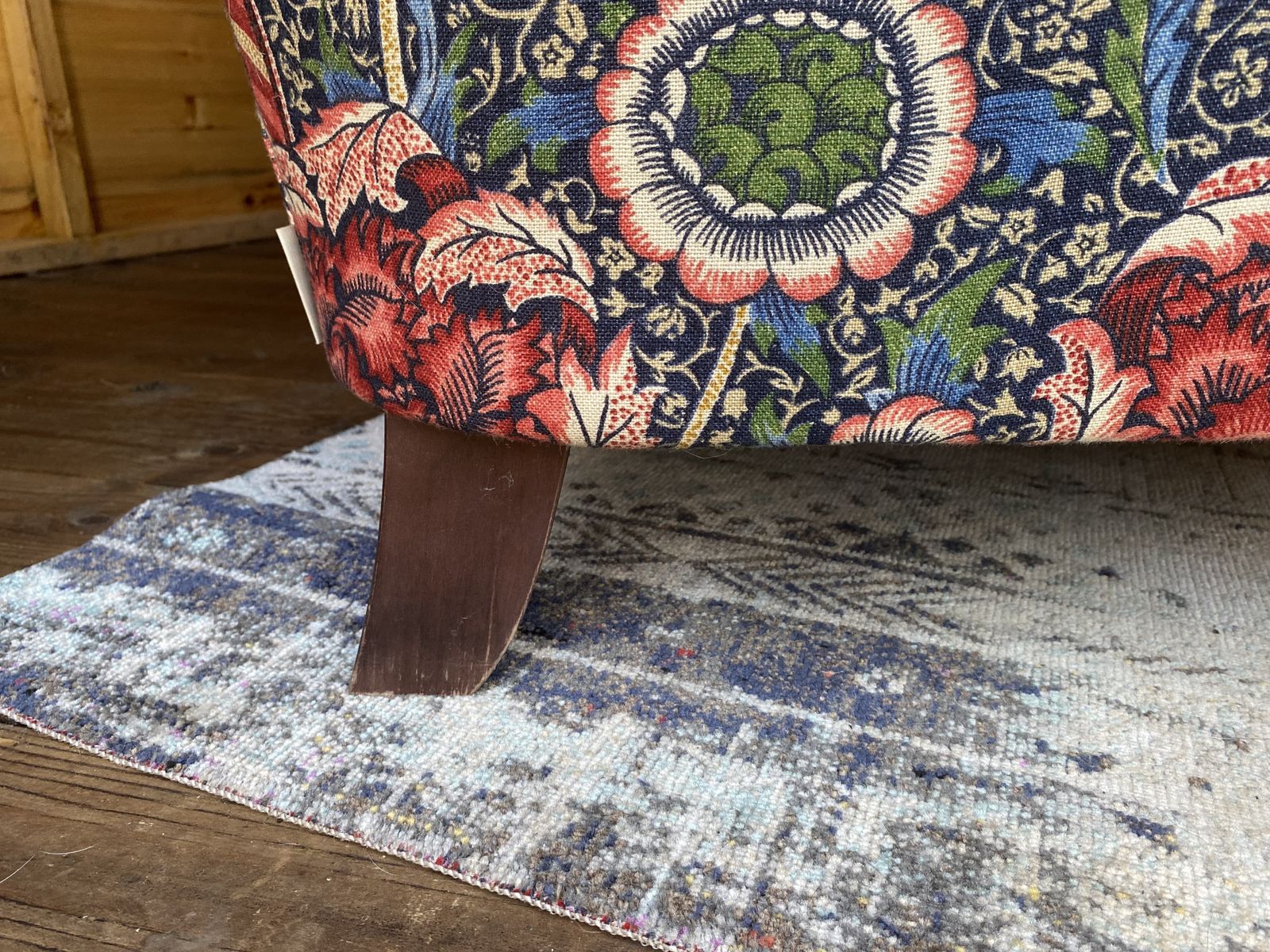 2seater Chesterfield In William Morris Fabric photo for sale