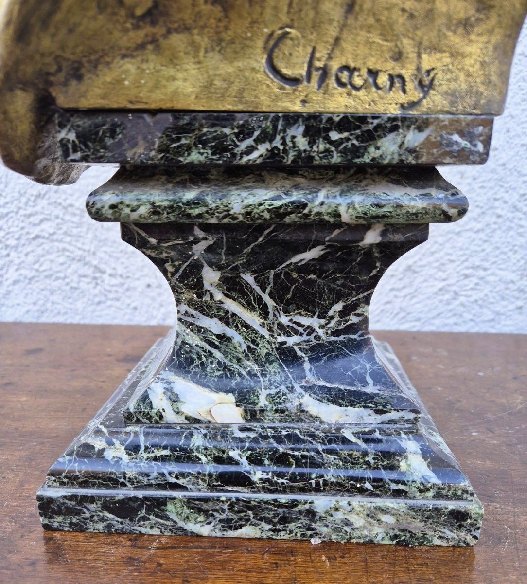 Charny, Bust Of An Oriental Woman In Marble, Late 19th Early 20th Century photo vintage