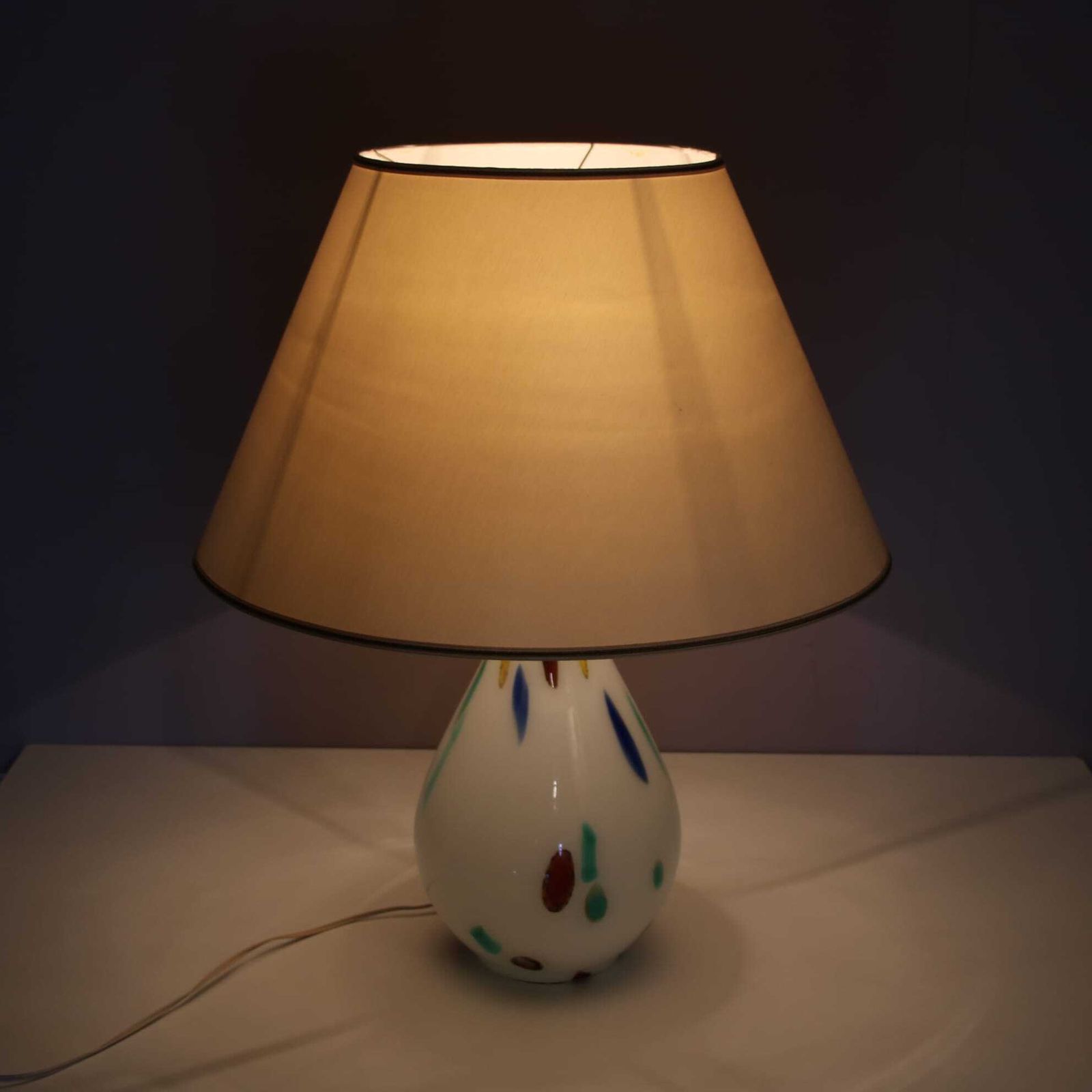 Table Lamp By Dino Martens For Aureliano Toso, Italy 1960 photo vintage