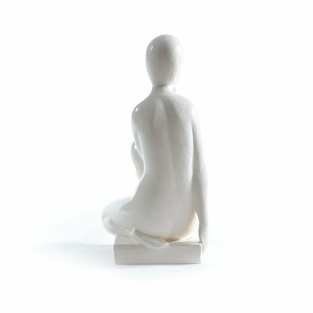 1960s Sculpture "An Ashamed Girl" In Plaster, Jihokera Czechoslovakia photo buy