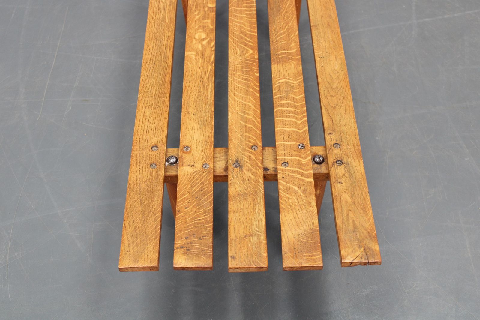 1970s Wooden Flower Pot Bench, Czechoslovakia photo vintage