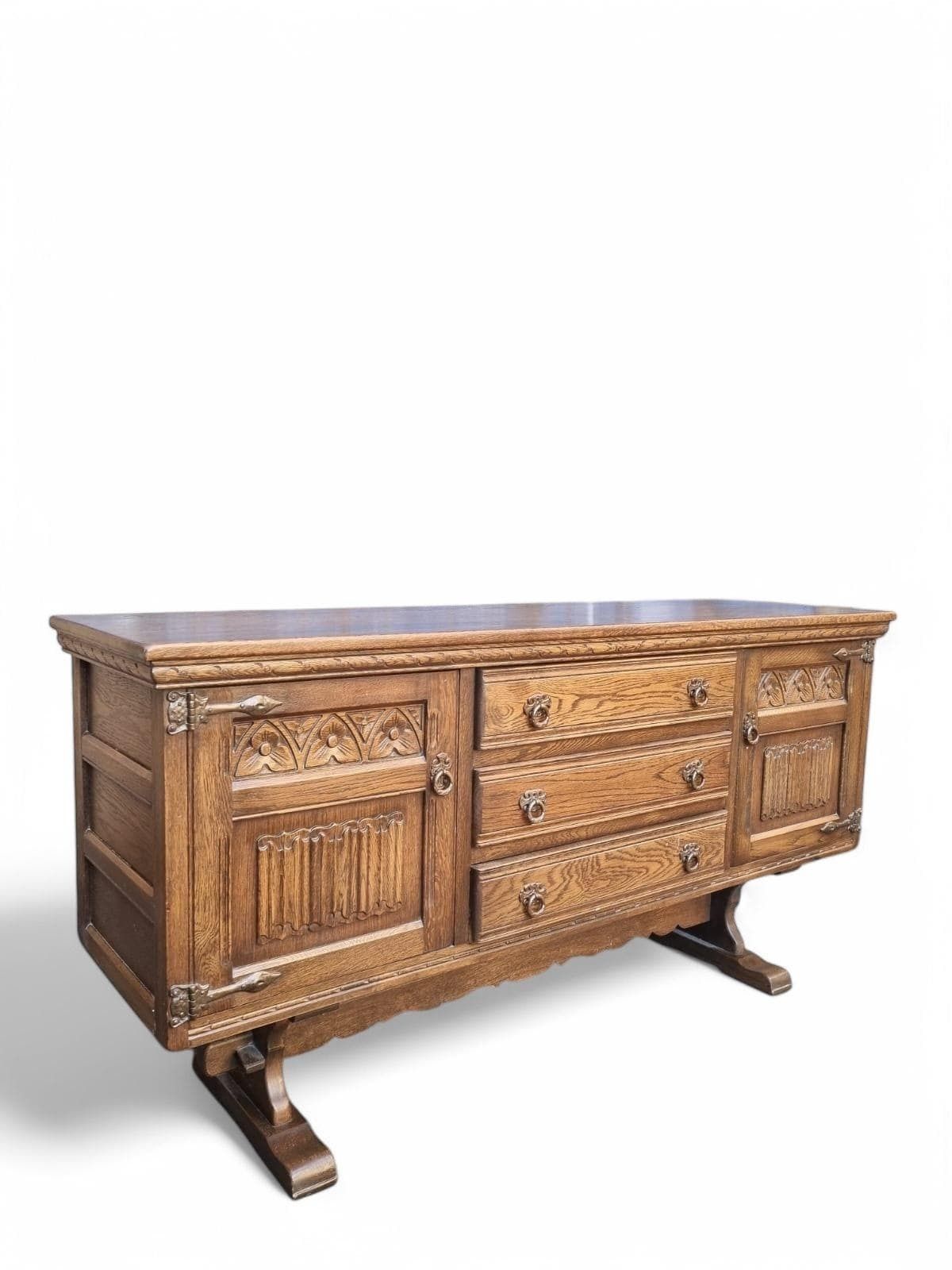 Vintage Old Charm Wood Bros Raised Sideboard / C1960 / Free Delivery photo vintage