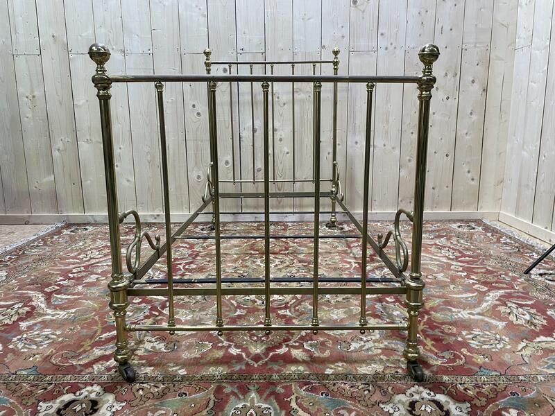 Lit En Laiton 1900, 1900s, Brass photo for sale
