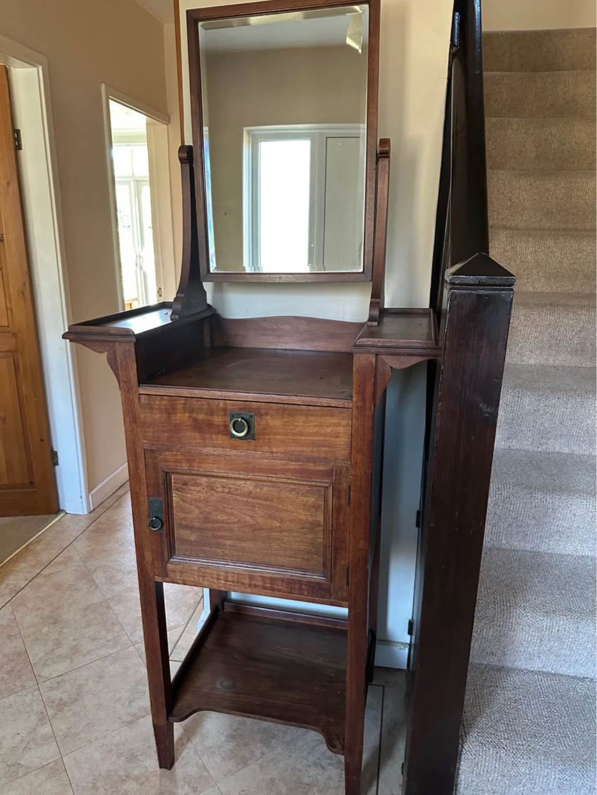 Arts And Crafts Vintage Wooden Dresser