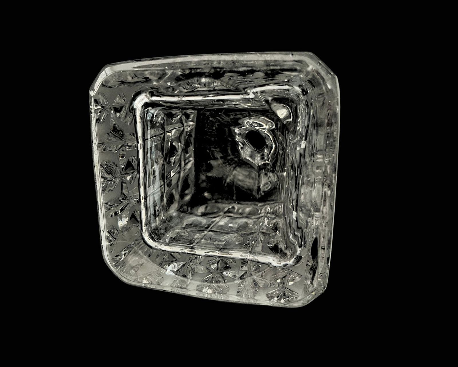 Crystal Whiskey Decanter | 1pc | Square Model With Stopper | By Nachtmann photo vintage