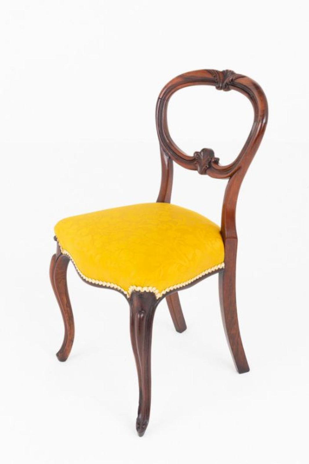 Six Victorian Balloon Back Dining Chairs photo 1995.0