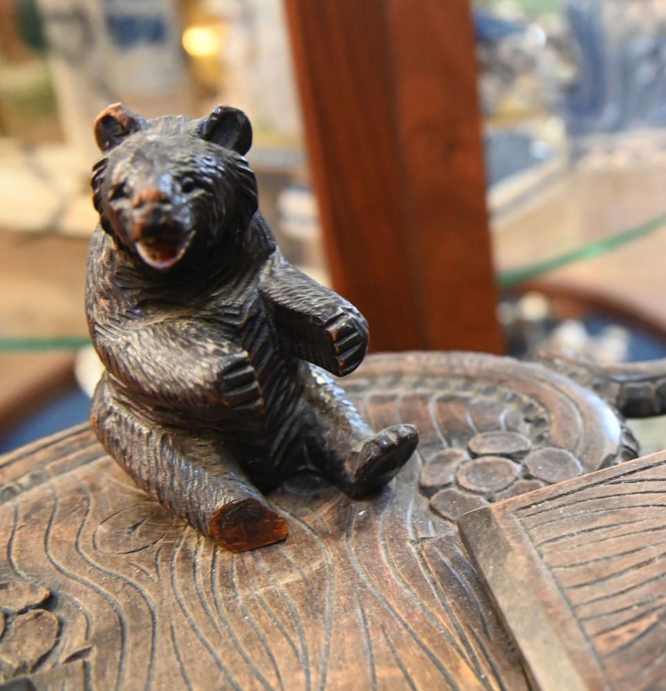 German Black Forest Tea Stand Side Table Carved 1840 photo 3500.0