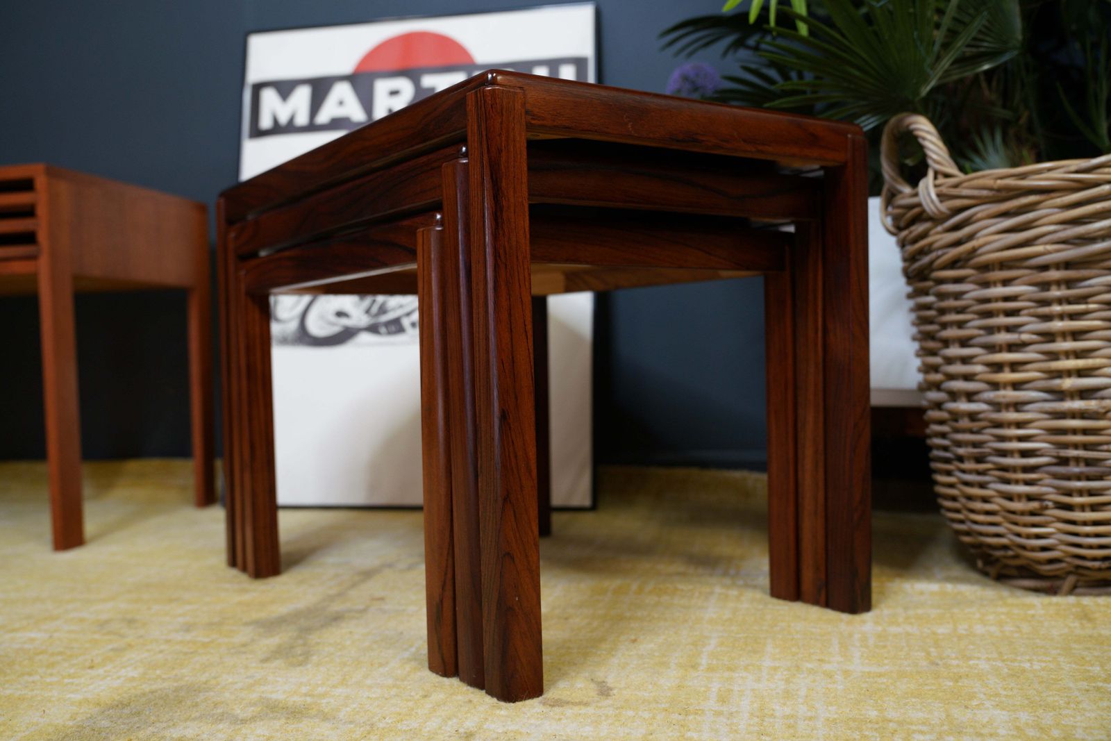 photo vinterior Danish Mid Century Rosewood Nest Of Tables By Vejle Stole Möbelfabrik, Denmark, 1960s – Set Of 3